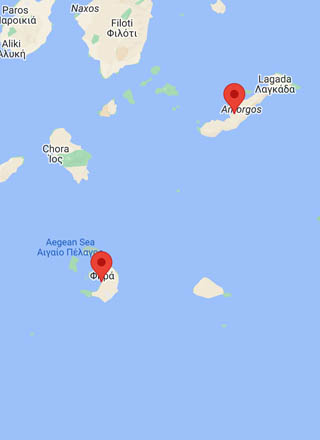 Ferry de Santorin à Amorgos